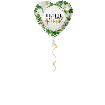 Herzlichen Glückwunsch zur Hochzeit Ballon - 43cm