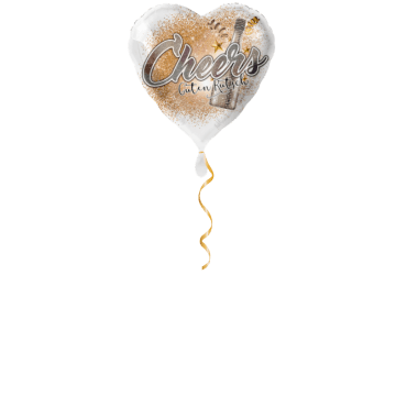 Cheers guten Rutsch Ballon - 43cm