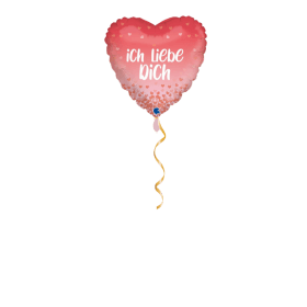 Ich liebe Dich rosa Ballon - 46cm