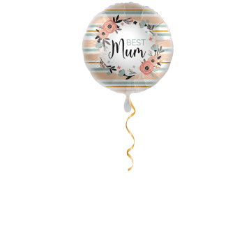 Best Mum Blumen Ballon - 43cm