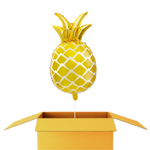 Ananas golden Ballon - 63 cm