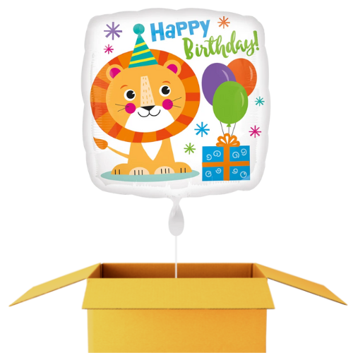 Happy Birthday roar lion ballon - 43cm