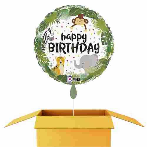 Jungle Happy Birthday Ballon - 46cm