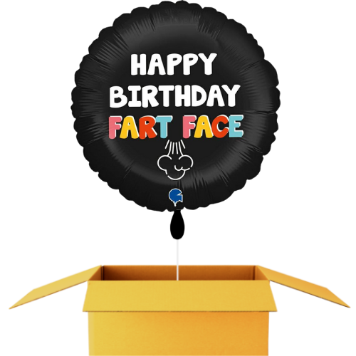 Happy Birthday Fart Face Ballon - 46cm