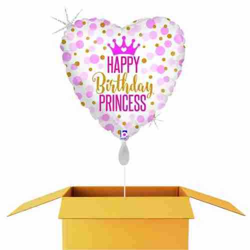 Happy Birthday Princess Ballon - 46cm