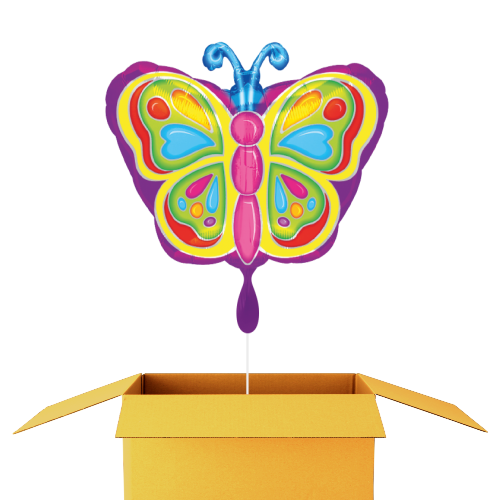 Schmetterling farbig Ballon - 50cm
