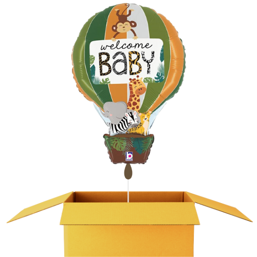 Willkommen Baby Tiere Jungel Ballon - 61 cm