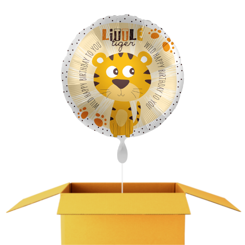 Petit tigre happy birthday ballon - 43 cm
