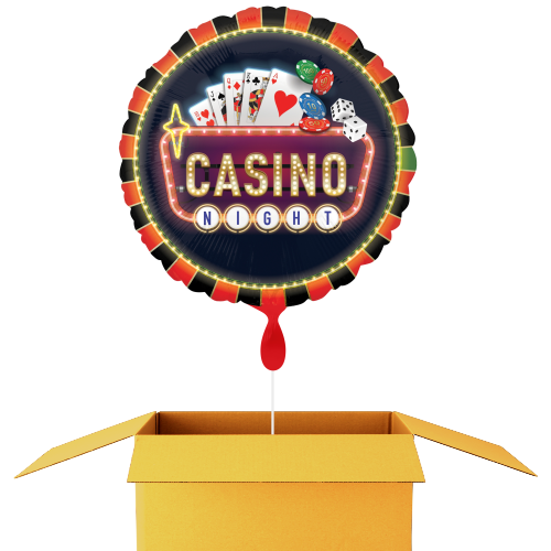 Casino Night Ballon - 71cm