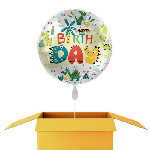 Pays de dino happy birthday ballon - 43 cm