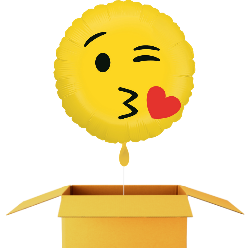 Kuss Smiley Ballon - 46cm