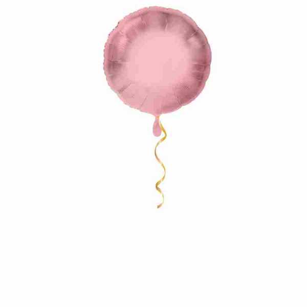 Runder rosa Ballon klein - 43cm