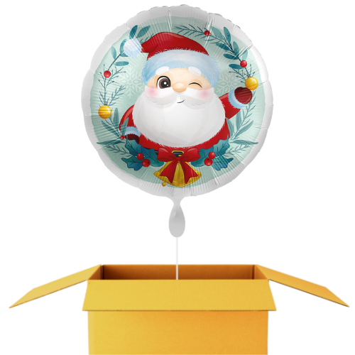 Père Noël clignant de l'oeil Ballon - 43cm