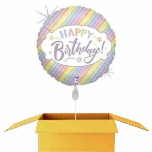 Happy Birthday pastel Ballon - 46cm