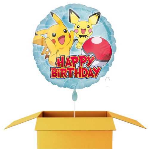 Happy Birthday Pokemon Ballon - 43 cm