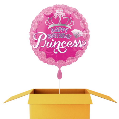 Happy Birthday Prinzessin Ballon - 43 cm