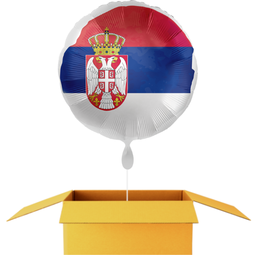Serbien Flagge Ballon - 43cm