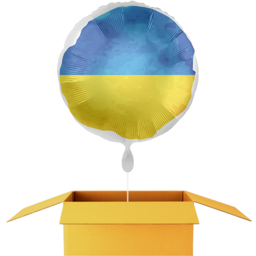 Ukraine Flagge Ballon - 43cm