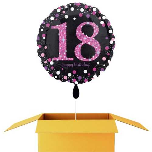 Happy Birthday Zahl 18 Ballon - 45cm