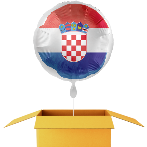 Kroatien Flagge Ballon - 43cm